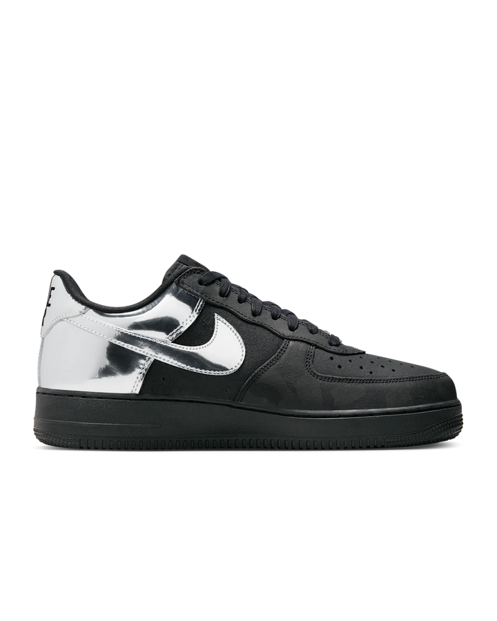 Air Force 1 Low Black and Metallic Silver