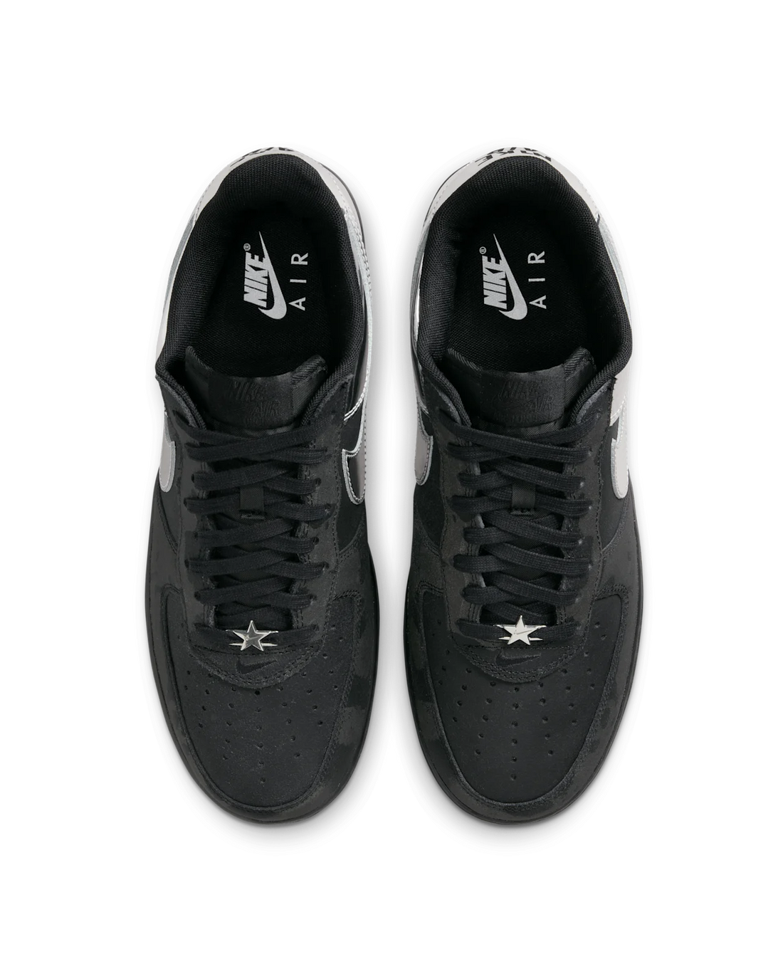 Air Force 1 Low Black and Metallic Silver